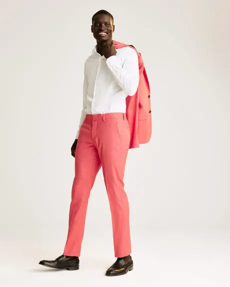 Slim Fit Bright Pink Suit Pant