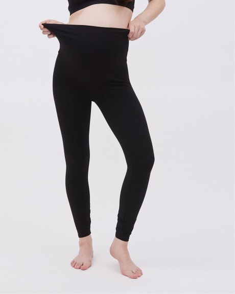 Over-The-Belly Band Cotton Spandex Legging - Thyme Maternity