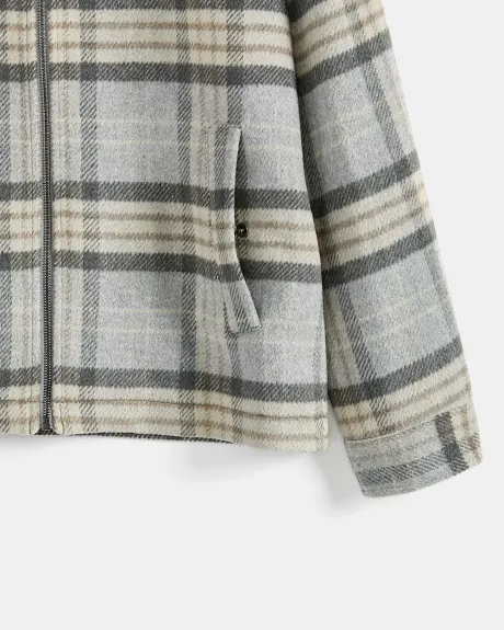 Checkered Harrington Jacket