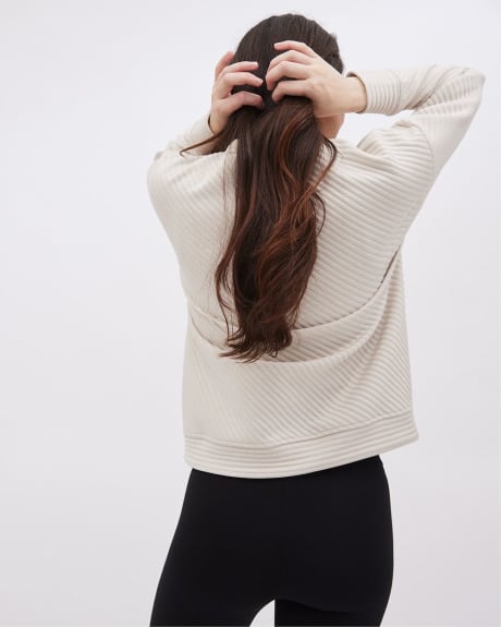 Relaxed-Fit Ottoman Sweatshirt - Thyme Maternity