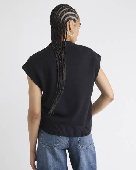 Cardigan Aviateur Sans Manches