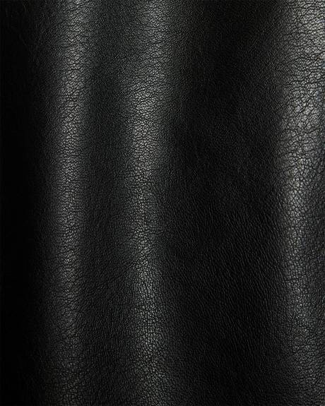 High-Rise Wide-Leg Faux-Leather Pant