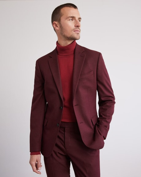 Slim-Fit Brushed Suit Blazer