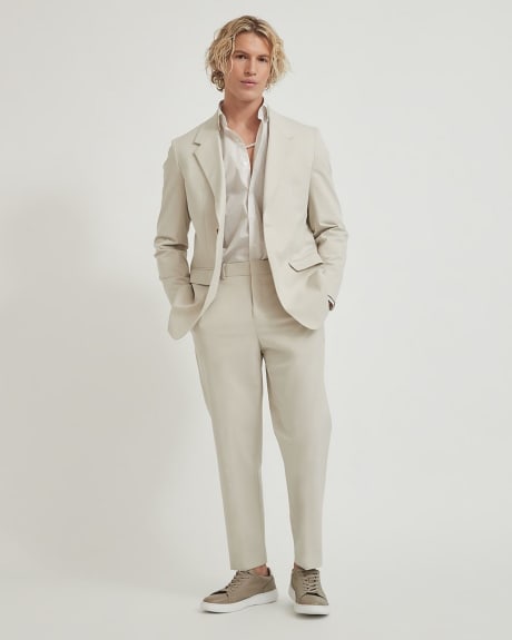 Gender-Neutral One-Button Long Blazer