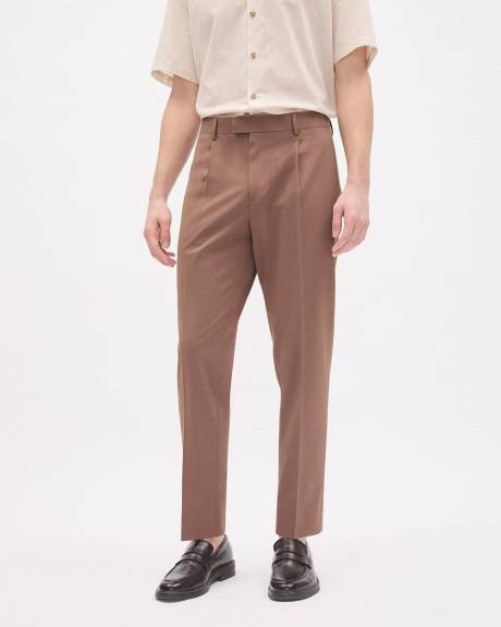 Pantalon de Complet Terracotta &agrave; Jambe Fusel&eacute;e