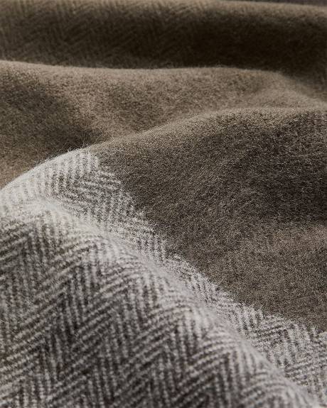 Foulard Carreauté avec Franges