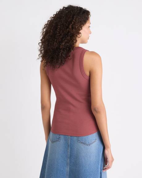Camisole à Encolure Dégagée et Bretelles Larges