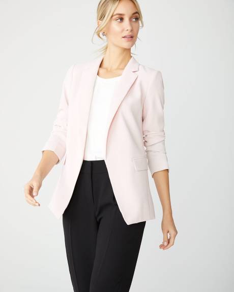 Long Loose-fit open blazer
