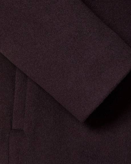 Wool-Blend Winter Coat with Polyfill Lining