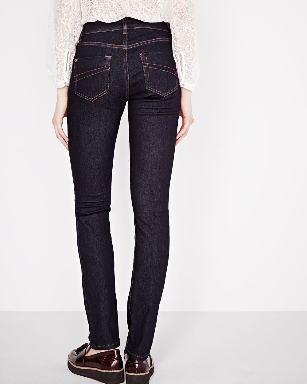 Straight leg raw denim jeans | RW&CO.