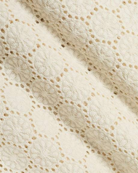 Embroidered Short with Elastic Waistband