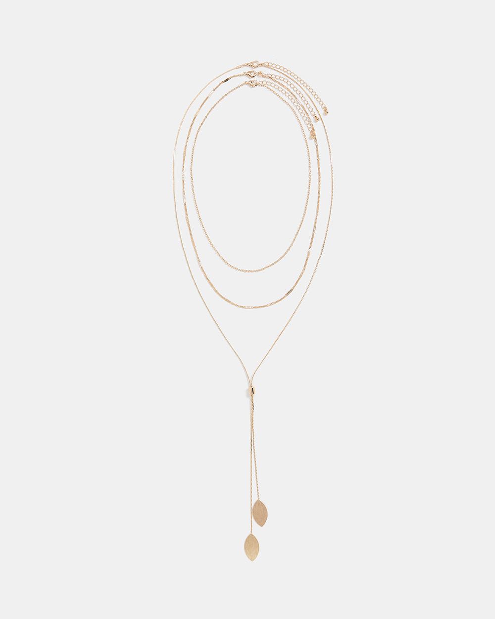 Long Leaf Pendant Necklace