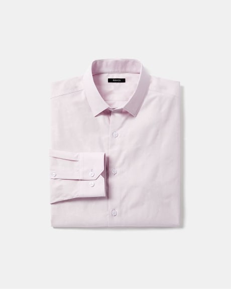 Tailored Fit Dress Shirt with Floral Pattern