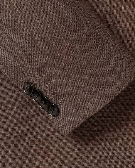 Slim-Fit Brown Suit Blazer