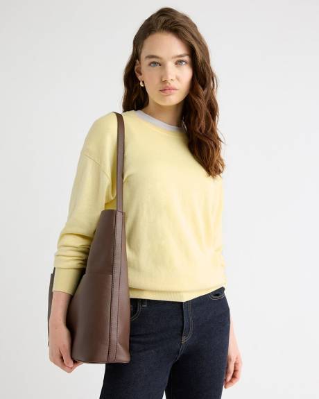 Long-Sleeve Crew-Neck Sweater