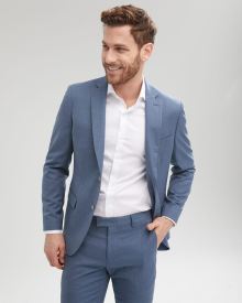 Slim Fit Medium Blue Suit Blazer