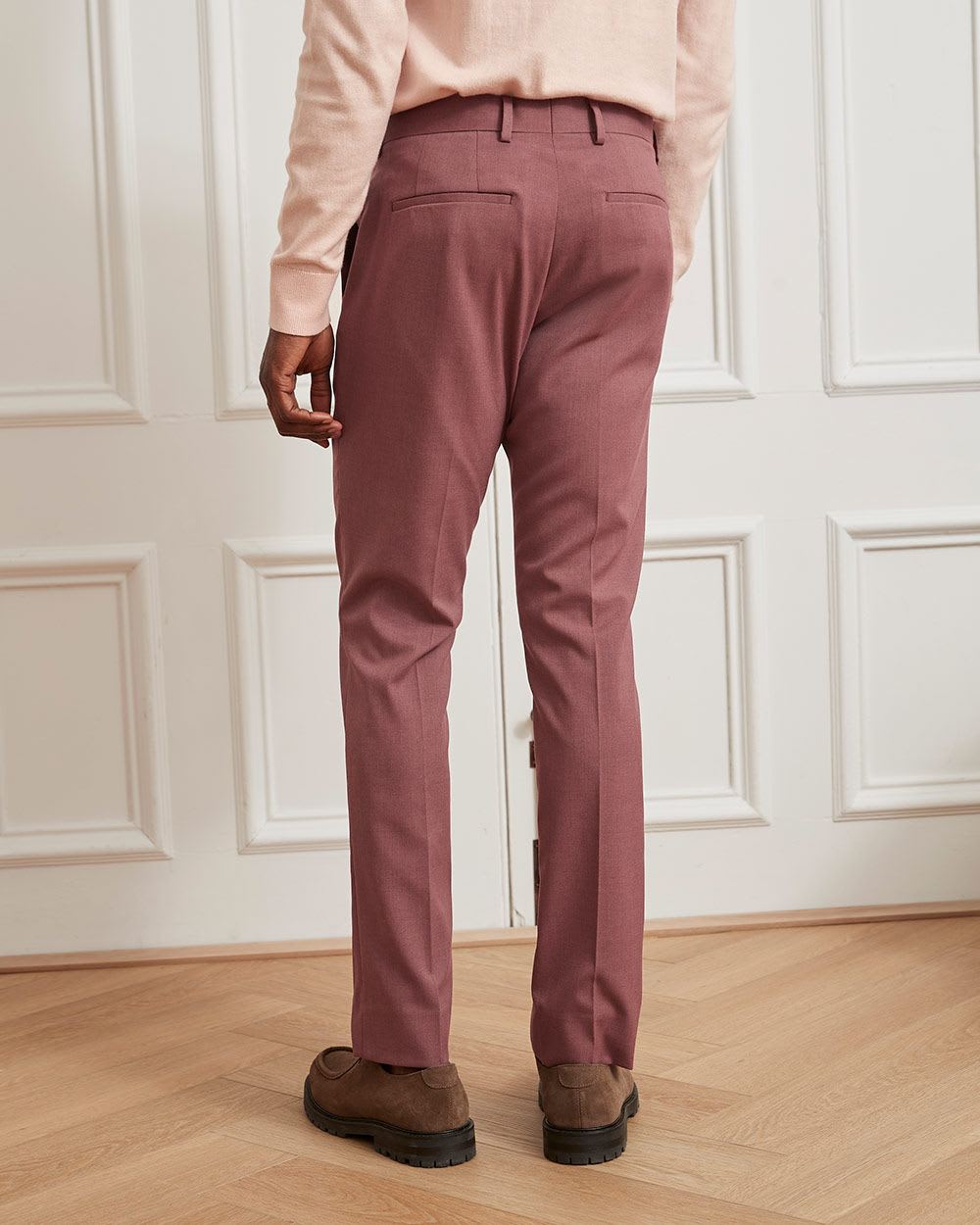 Slim Fit Raspberry Suit Pant