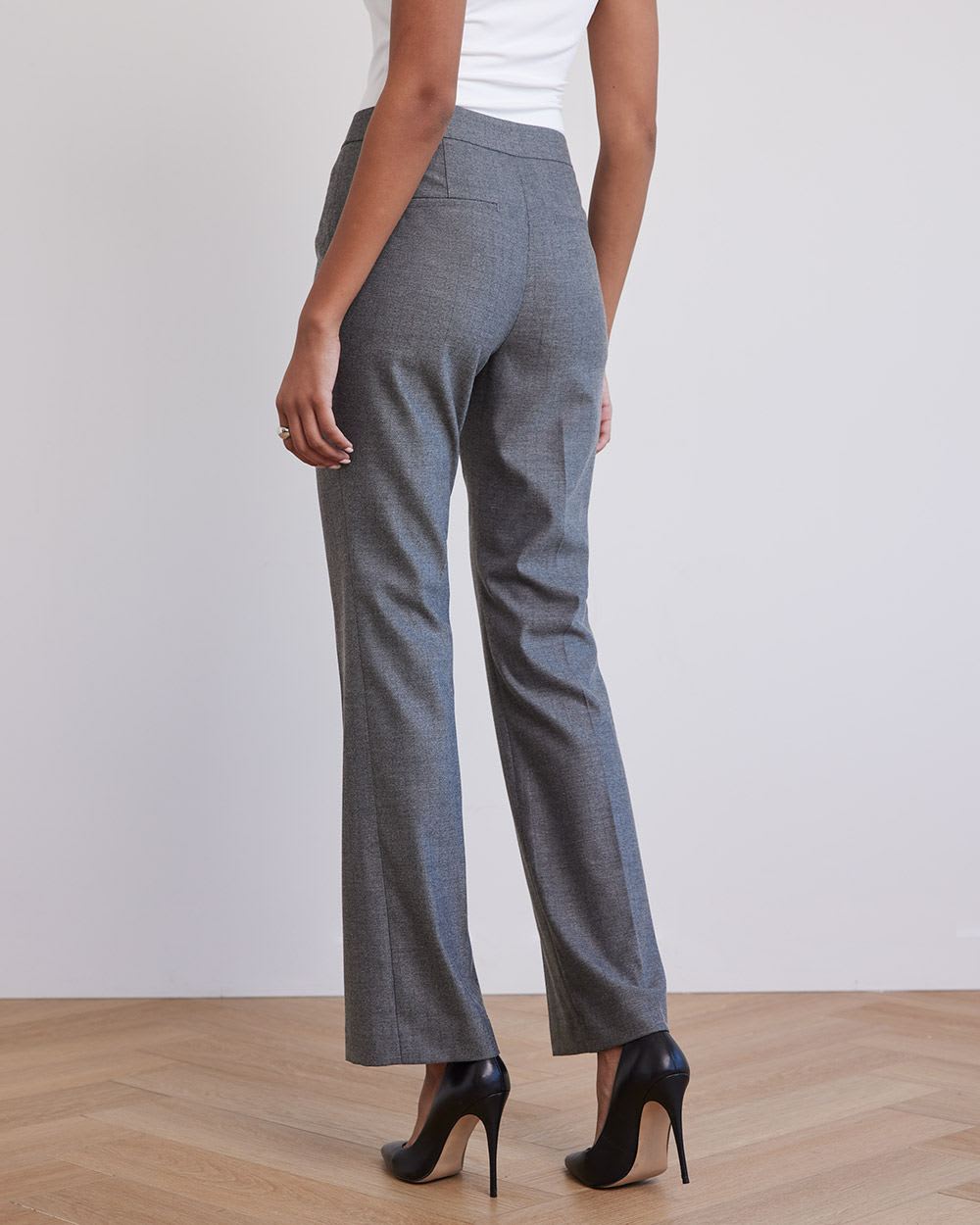 Flare-Leg Mid-Rise Flannel Pant | RW&CO.