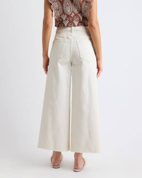 High-Rise Wide-Leg Cropped Jeans