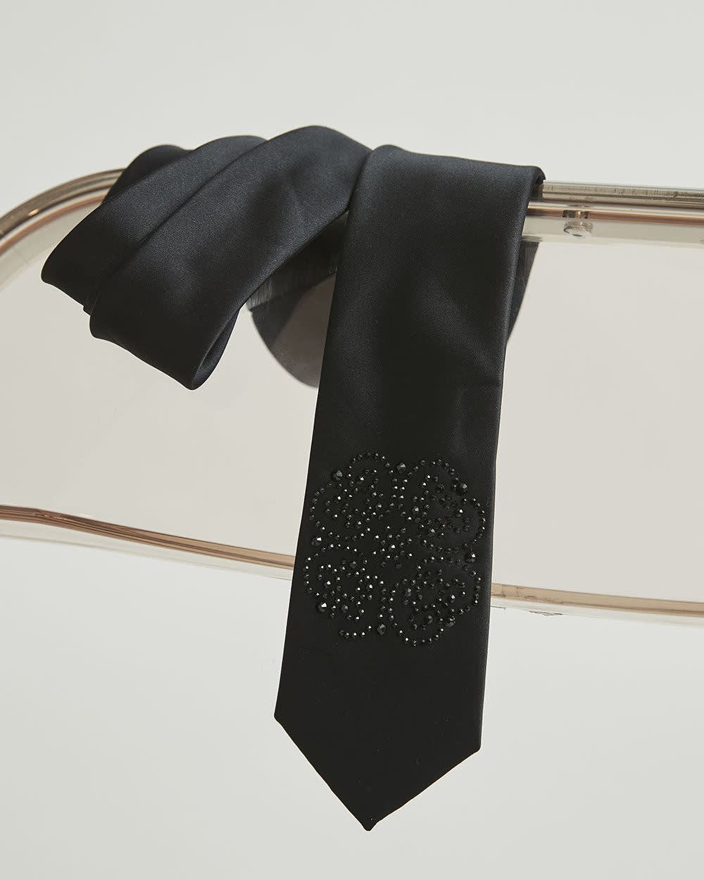 Black Diamond Tie and Handkerchief Gift Set RW&CO.