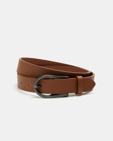 Solid Belt with Black Buckle