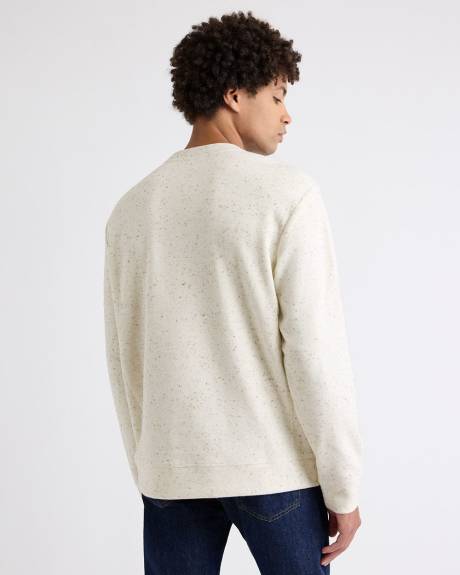 Long-Sleeve Crew-Neck Ribbed Sweater