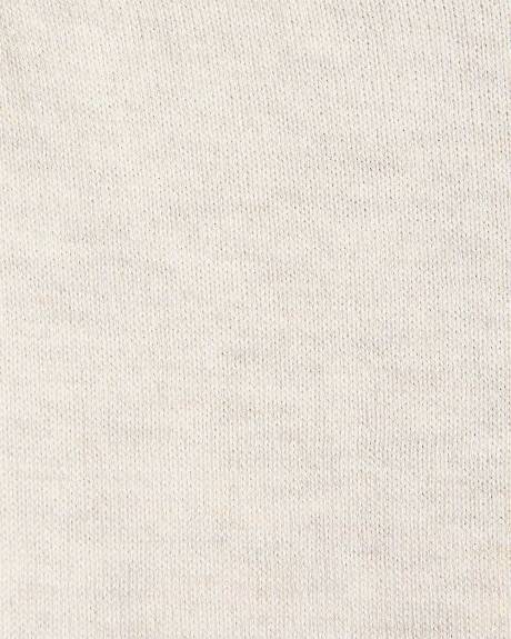 Long-Sleeve Half-Zip Mock-Neck Sweater