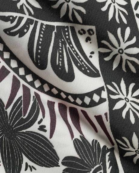 Twill High-Rise Wrap Midi Skirt