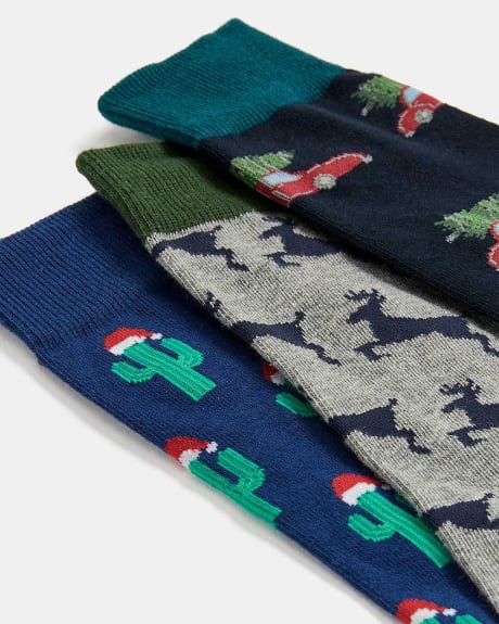 Christmas Themed Socks - Three Pairs