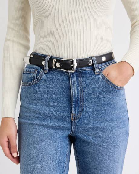 Studded Leather Belt
