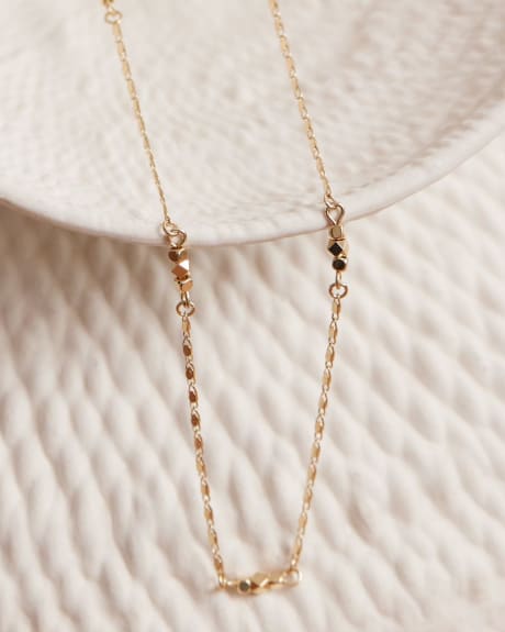 Long Delicate Chain Necklace