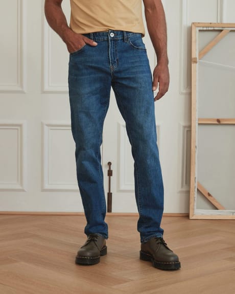 Straight Leg Medium Wash Jeans - 32"
