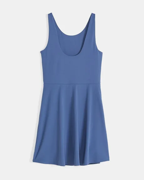 Racerback Tennis Dress with Integrated Short