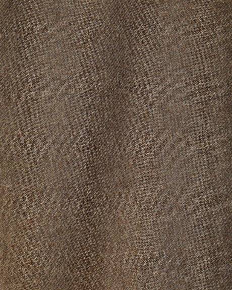 Slim-Fit Solid Flannel Shirt