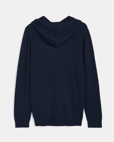 Hooded Pullover Knit Sweater