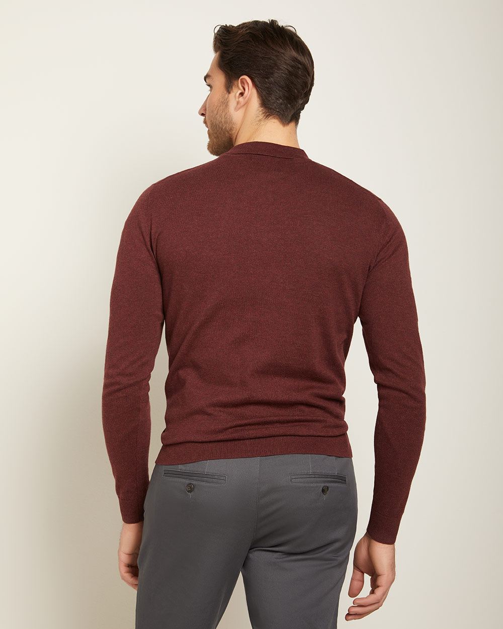 Long sleeve polo sweater RW&CO.