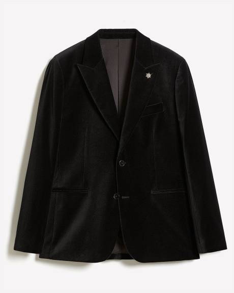 Tailored Fit Velvet Suit Blazer