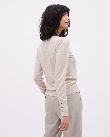 Fine Jersey Long-Sleeve Classic Sweater