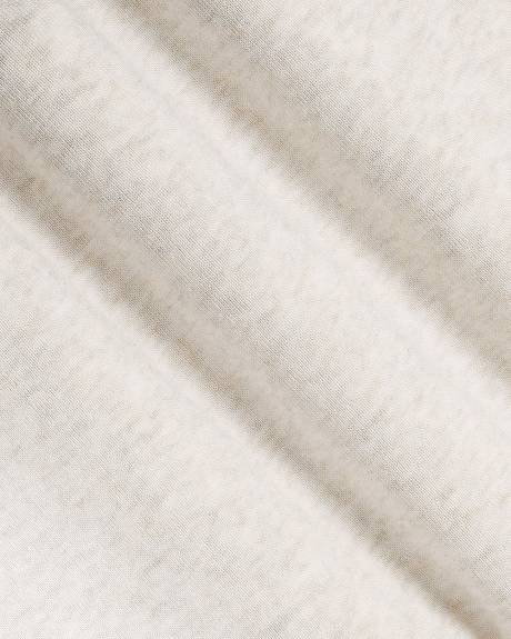 Long-Sleeve Crew-Neck Ribbed Top