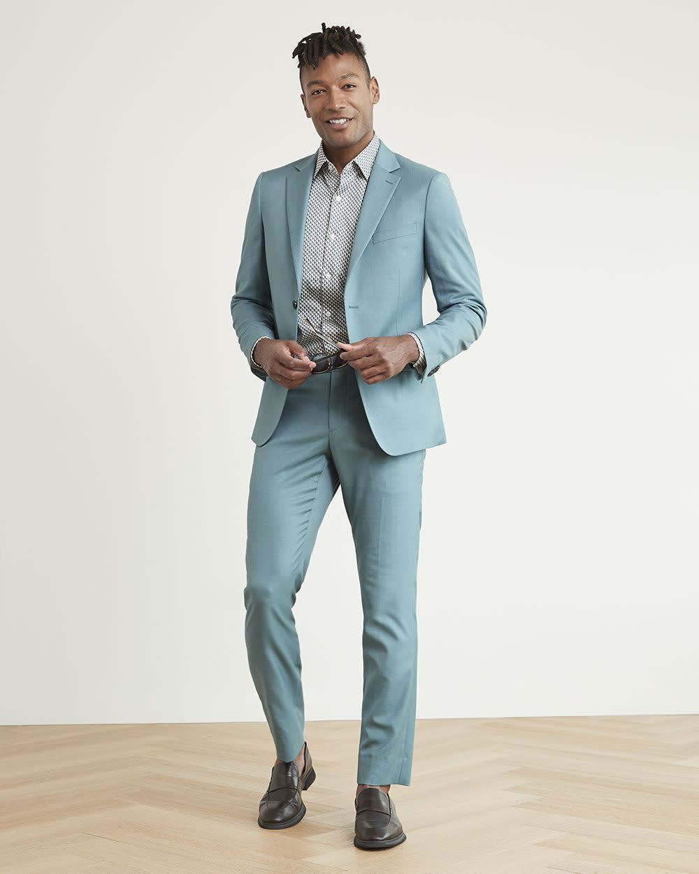 Slim-Fit Blue Suit Blazer