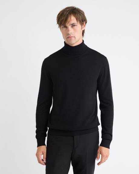 Merino Wool Turtleneck Sweater