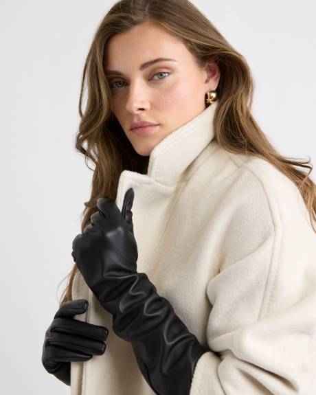 Long Leather Gloves