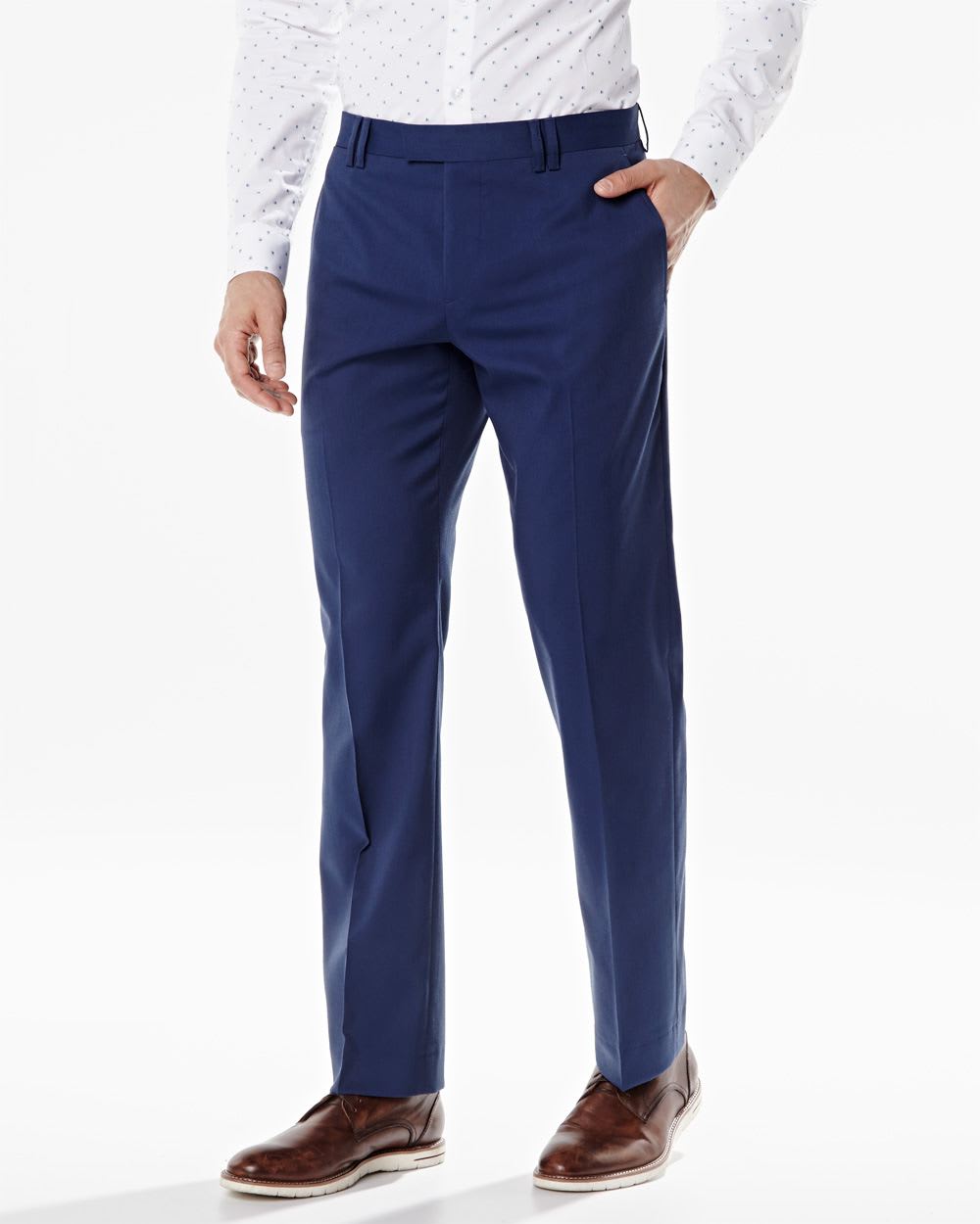Tailored Fit stretch pant in bold blue - Regular | RW&CO.