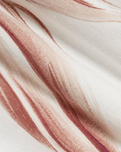 Sleeveless Linen-Blend Mini Dress with Shirt Collar