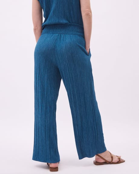 Wide-Leg Pleated Pants - Thyme Maternity