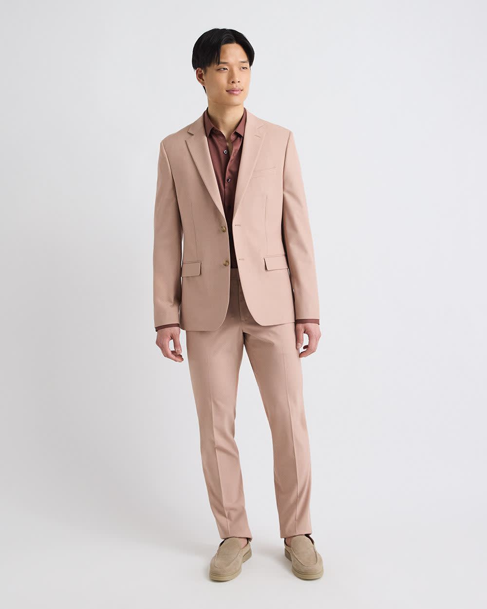 Slim-Fit Blush Pink Suit Pant