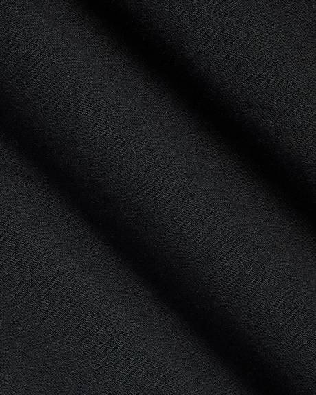 Short-Sleeve Crew-Neck Top with Embroidered Details