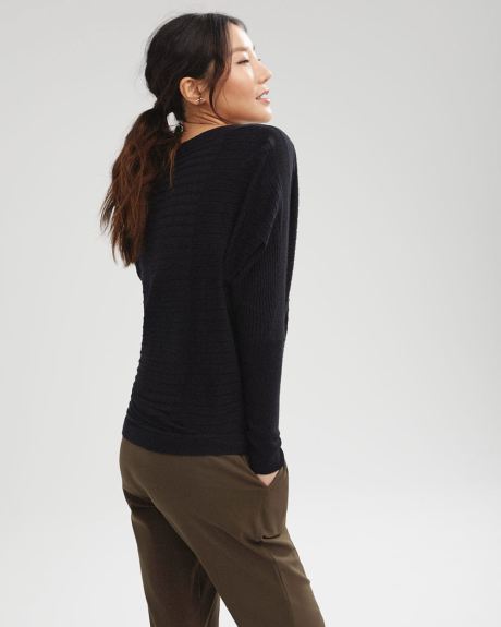 Boat-neck Cashmere-Like Sweater