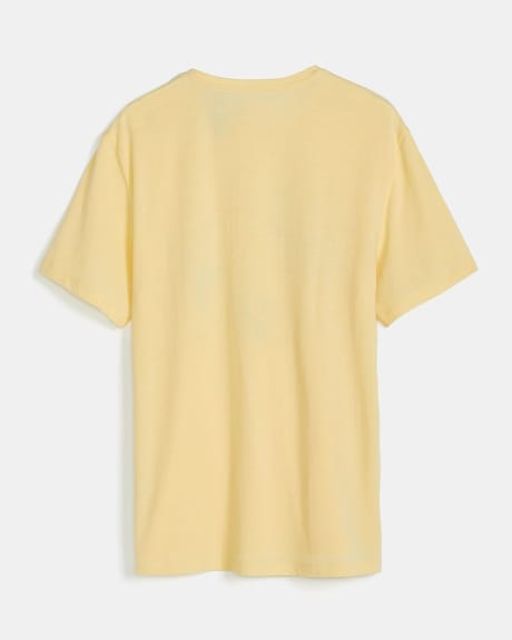 T-Shirt à Col Rond avec Imprimé Intégral