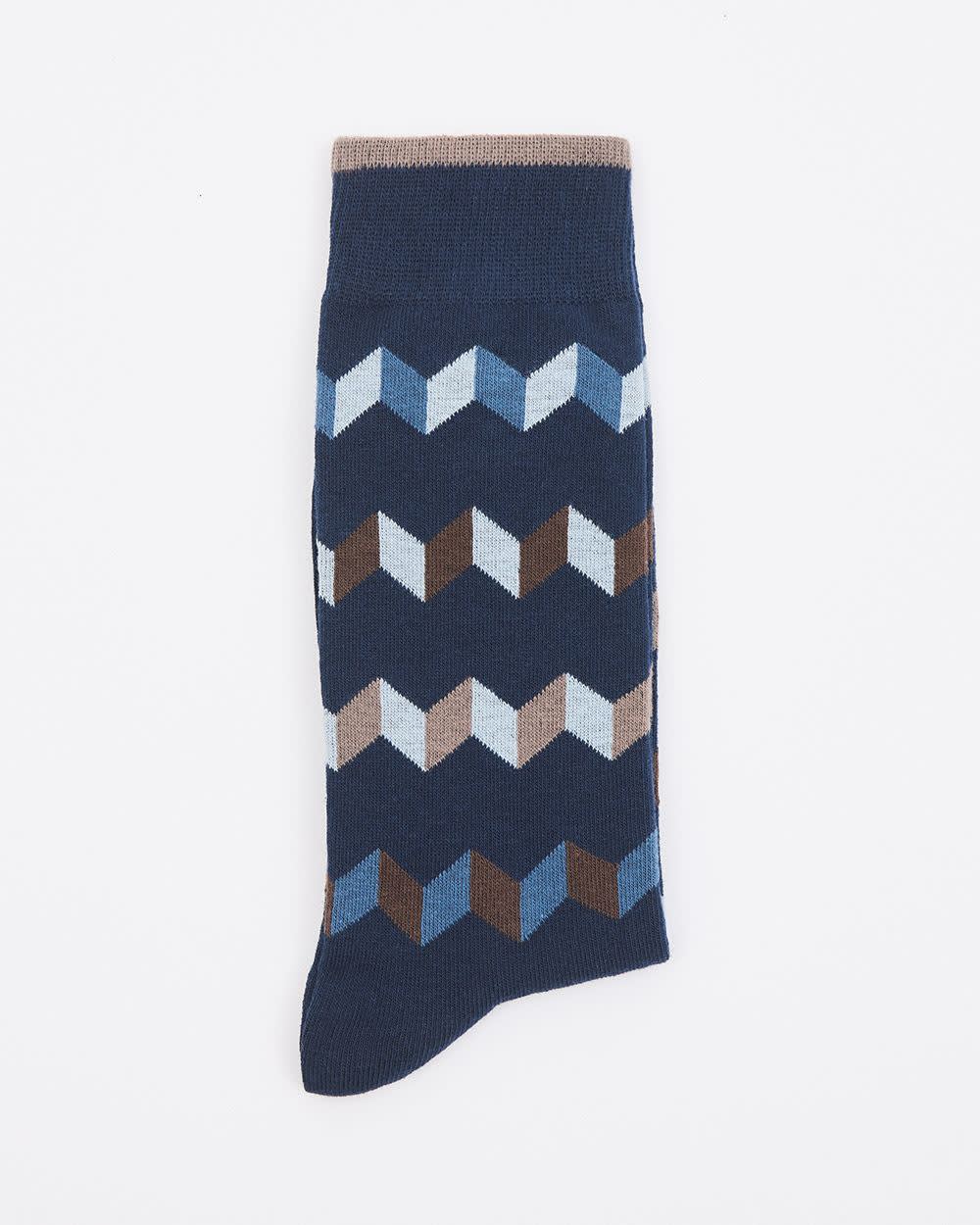 Geo Zigzag Socks